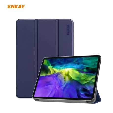 Чехол-книжка ENKAY ENK-8001 для iPad Pro 11 2020/2021/2018/Air 2020 - синий