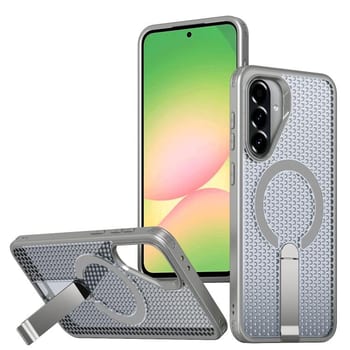 Чехол kalebol Honeycomb Cooling с MagSafe и подставкой для Samsung Galaxy A37 5G — титановый
