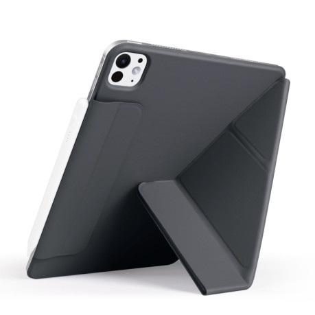Чехол-книжка Fixed Buckle Magnetic Demation Leather для iPad Pro 13 2024 - черный