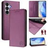 Чехол-книжка Retro Skin Feel Business Magnetic для Samsung Galaxy S26 5G — фиолетовый
