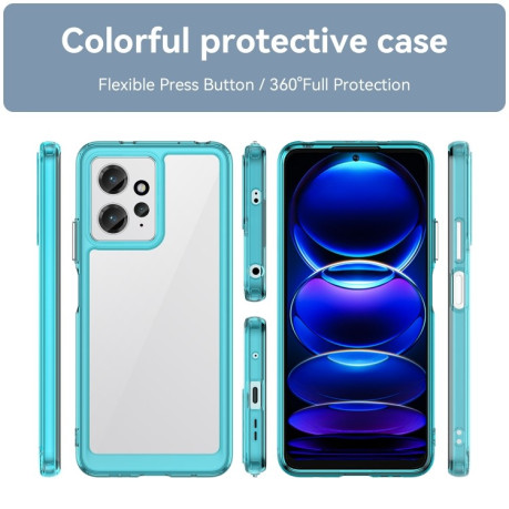 Протиударний чохол Colorful Acrylic Series для Xiaomi Redmi Note 12 4G Global - блакитний