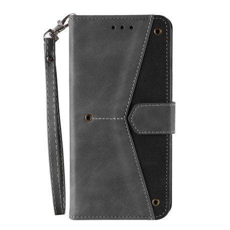 Чохол-книжка Stitching Skin Feel на Motorola Edge 60 Fusion - сірий