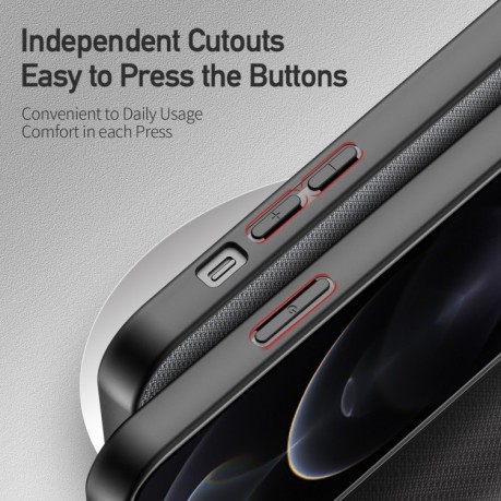 Противоударный чехол DUX DUCIS Fino Series на iPhone 13 Pro Max - синий