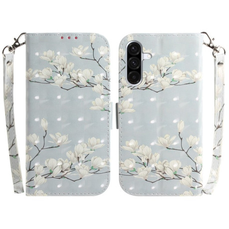 Чехол-книжка 3D Colored Horizontal Flip Leather для Samsung Galaxy A26 5G - Magnolia