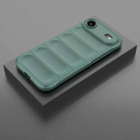 Силиконовый чехол Magic Flannel для iPhone Air - зеленый