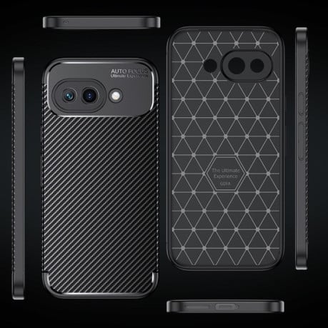 Ударозахисний чохол HMC Carbon Fiber Texture на Google Pixel 9a - чорний