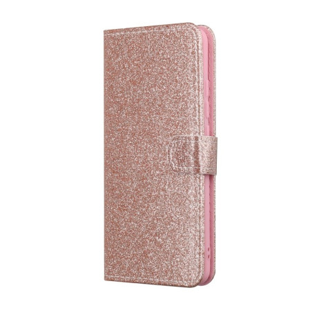 Чехол-книжка Glitter Powder на Samsung Galaxy A31 - розовое золото
