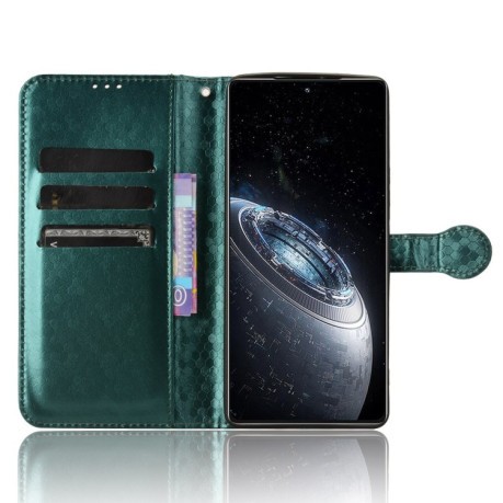 Чехол-книжка Honeycomb Dot для Infinix GT 20 Pro - зеленый
