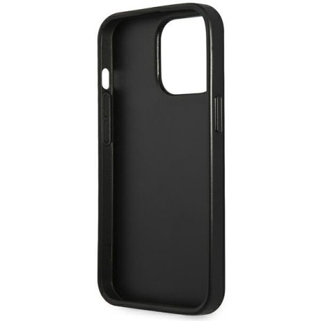 Оригінальний чохол Guess SaffianoTriangle Logo для iPhone 14 Pro Max - silver