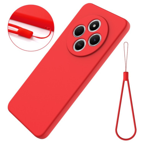 Силіконовий чохол Solid Color Liquid Silicone на Xiaomi Redmi 14C 4G/Poco C75/Redmi A4 5G - червоний