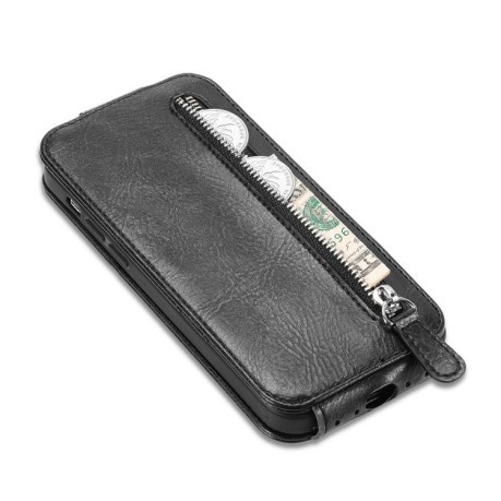 Флип-чехол Zipper Wallet Vertical для Realme C33 - черный