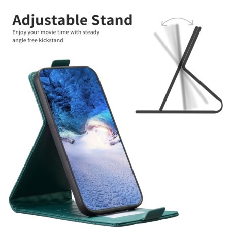 Фліп-Чохол Diamond Lattice Vertical Flip для OPPO A58 4G - зелений