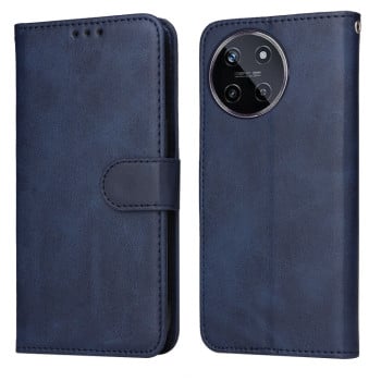 Чехол-книжка Classic Calf Texture для Realme 11 4G Global - синий