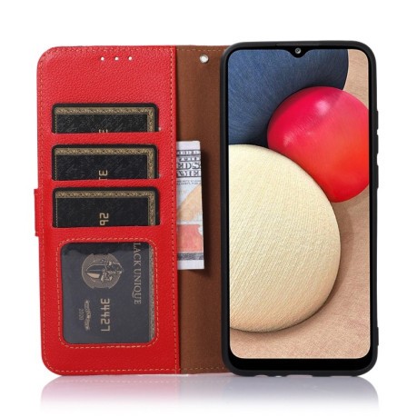 Чехол-книжка KHAZNEH Litchi Texture для OnePlus 10 Pro 5G - красный
