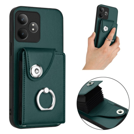 Протиударний чохол Organ Card Bag Ring Holde Realme GT Neo6 / GT 6T 5G - зелений