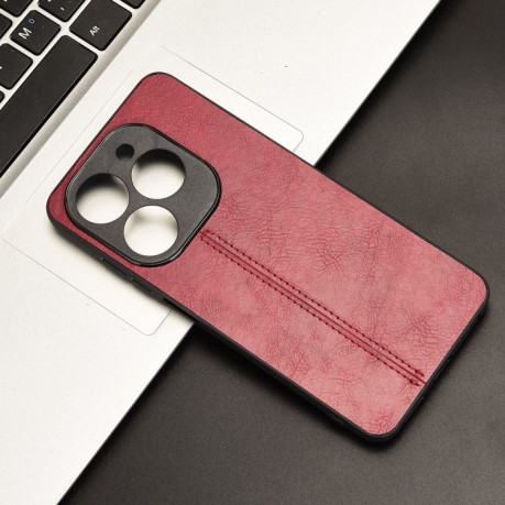 Ударозащитный чехол Sewing Cow Pattern для Infinix Smart 8 Plus / Smart 8 Pro - красный