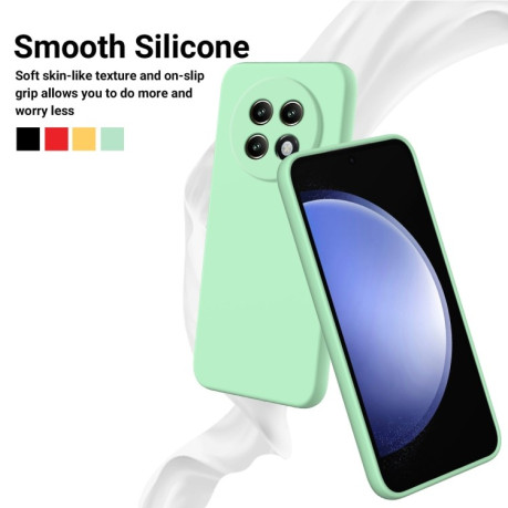 Силіконовий чохол Solid Color Liquid Silicone на Realme 13+ 5G/13 Pro 5G/13 Pro+ - зелений