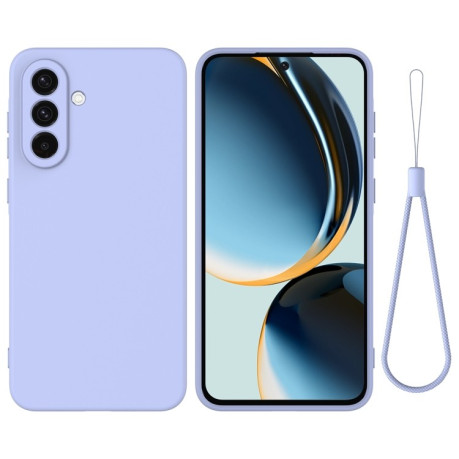 Силіконовий чохол Solid Color Liquid Silicone  для Samsung Galaxy A26 5G - фіолетовий