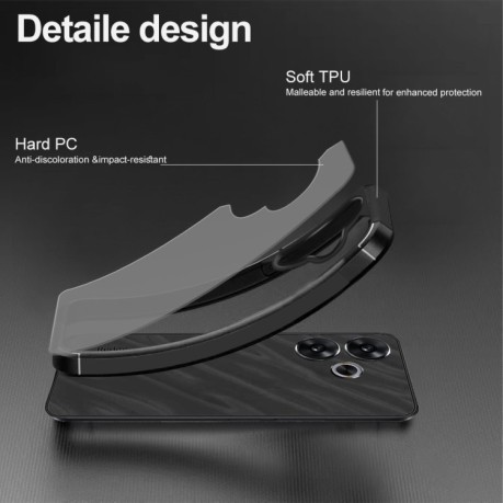 Противоударный чехол Acrylic для Redmi 13 4G Global - черный