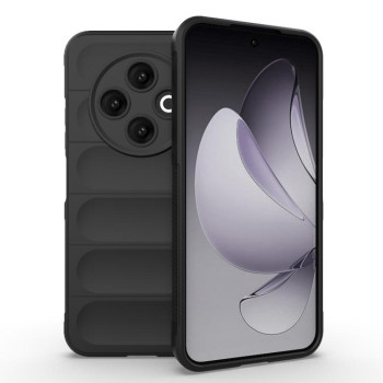 Силиконовый чехол Magic Flannel на Tecno Spark 30C 4G Global — чёрный