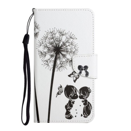 Чехол-книжка Colored Drawing Pattern для  iPhone 14 Plus - Dandelions