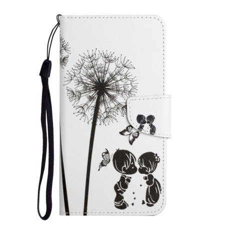Чехол-книжка Colored Drawing Pattern для Samsung Galaxy S24 FE 5G - Dandelions