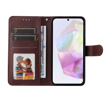 Чохол-книжка Classic Calf Texture для Samsung Galaxy A36 5G - коричневий