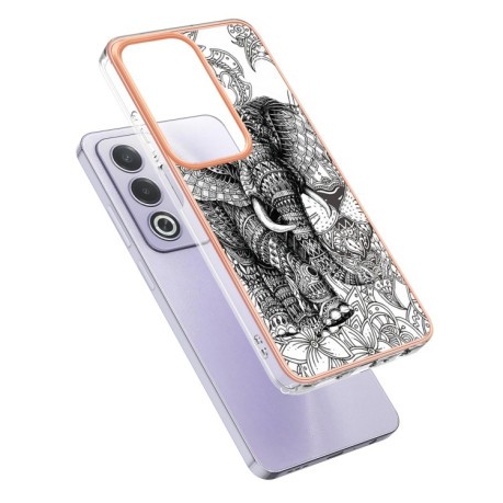 Протиударний чохол Electroplating IMD для OPPO A80 5G/A3 Pro Global - слон