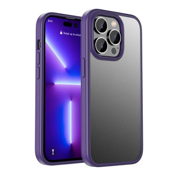 Протиударний чохол Shadow Series Frosted для iPhone 14 Pro - фіолетовий