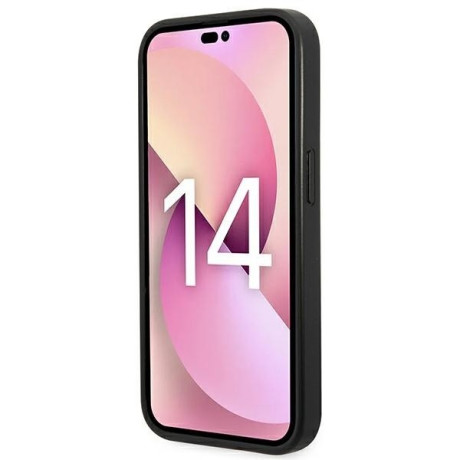 Оригінальний чохол Karl Lagerfeld Saffiano Choupette Head Patch для iPhone 14 Pro Max - silver