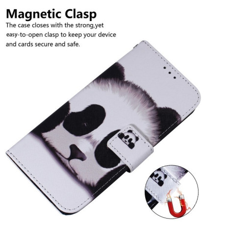 Чохол-книжка Coloured Drawing для Realme C65 4G - Panda