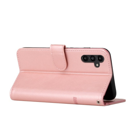 Чехол-книжка Stitching Calf Texture для Samsung Galaxy A25 5G - розовое золото