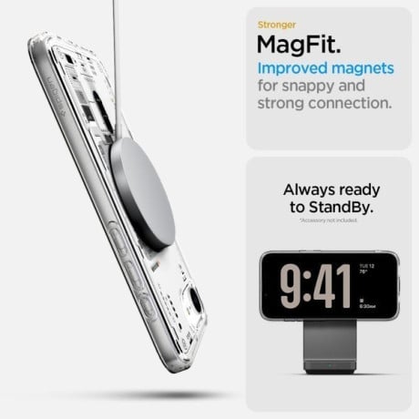 Оригинальный чехол Spigen Ultra Hybrid  Zero One Mag для iPhone 16e - Clear