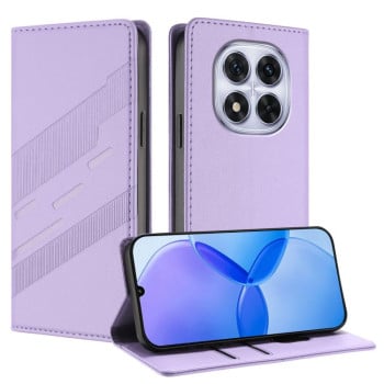 Чохол-книжка Embossed Multi-functional Wallet Retro Leather на Redmi Note 14 Pro 4G - фіолетовий