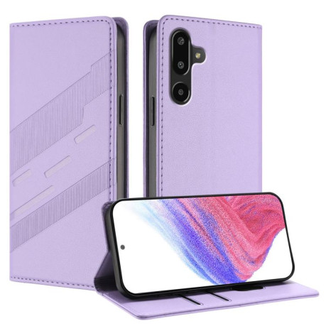 Чехол-книжка Embossed Multi-functional Wallet Retro Leather на Samsung Galaxy F16 5G / M16 5G - фиолетовый