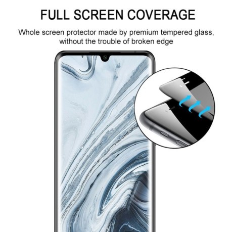 Защитное стекло 3D Full Glue Full Screen на Xiaomi Mi Note 10 Lite - черное