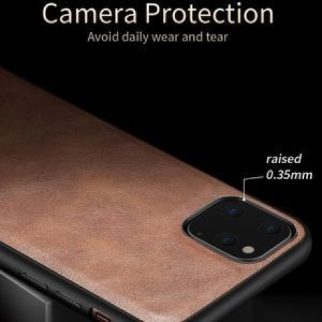 Ультратонкий чехол X-level Earl III Series Leather Texture All-inclusive на  iPhone 11 Pro Max -синий
