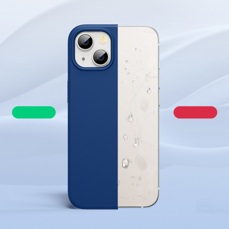 Оригинальный силиконовый чехол Ugreen Flexible Rubber для iPhone 14/13 - синий