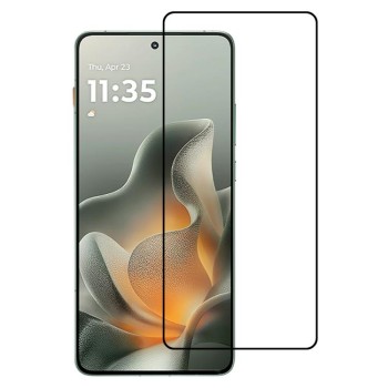 Защитное стекло 9H HD 3D Curved (Edge Glue) на Motorola Edge 70 Pro 5G — чёрное