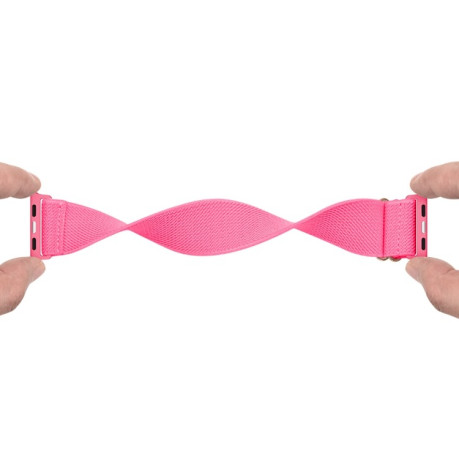 Ремешок Polyester Nylon для Apple Watch 10 46mm/Ultra 49mm / Series 8/7 45mm / 44mm / 42mm/45mm/44mm/42mm - пурпурно-красный