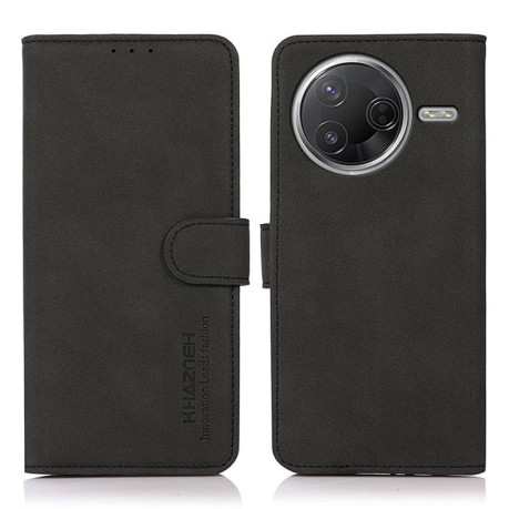 Чехол-книжка KHAZNEH Matte Texture для Xiaomi Poco F7 Pro / F7 Ultra Global - черный