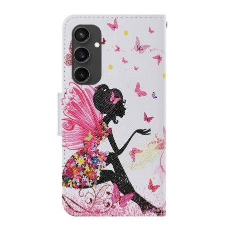 Чохол-книжка Colored Drawing Pattern для Samsung Galaxy S24 FE 5G - Girl