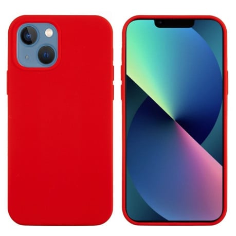 Силіконовий чохол Solid Color для iPhone 14 Plus - червоний