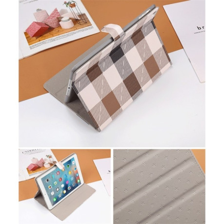 Чохол-книжка Plaid Pattern для iPad Air 2020/Pro 11 2020/2018 - коричневий