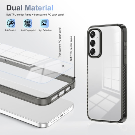 Протиударний чохол Anti-slip Clear Acrylic Hybrid для Samsung Galaxy A16 5G - чорний