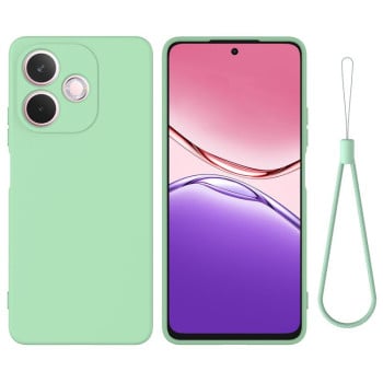 Силіконовий чохол Solid Color Liquid Silicone на OPPO A5 Pro 4G - зелений
