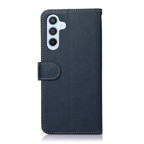 Чехол-книжка KHAZNEH Litchi Texture для Samsung Galaxy A55 5G - синий