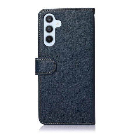 Чохол-книжка KHAZNEH Litchi Texture для Samsung Galaxy A55 5G - синій