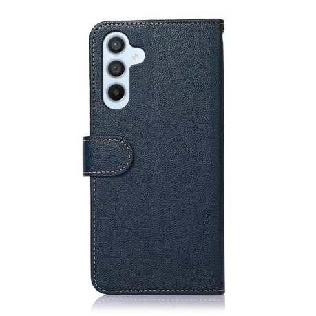 Чехол-книжка KHAZNEH Litchi Texture для Samsung Galaxy A56 5G - синий