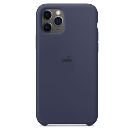 Силиконовый чехол Silicone Case Midnight Blue на iPhone 11 Pro Max-премиальное качество